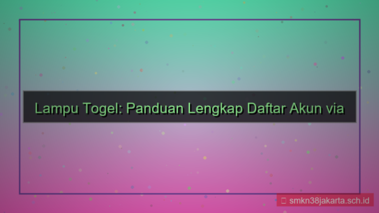 tampilan LAMPU TOGEL daftar via aplikasi