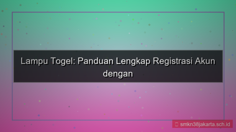 LAMPU TOGEL email otp registrasi
