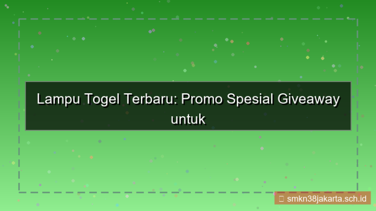 LAMPU TOGEL giveaway khusus member baru