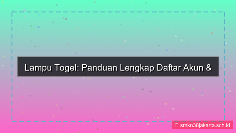 tampilan LAMPU TOGEL help desk daftar akun