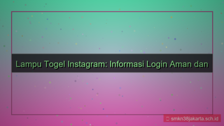 LAMPU TOGEL instagram info login