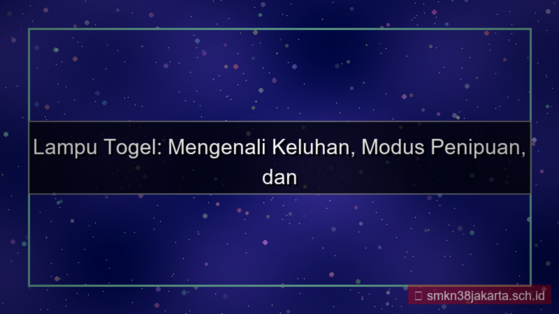 visual LAMPU TOGEL keluhan daftar solusi