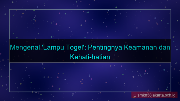 LAMPU TOGEL link daftar aktif
