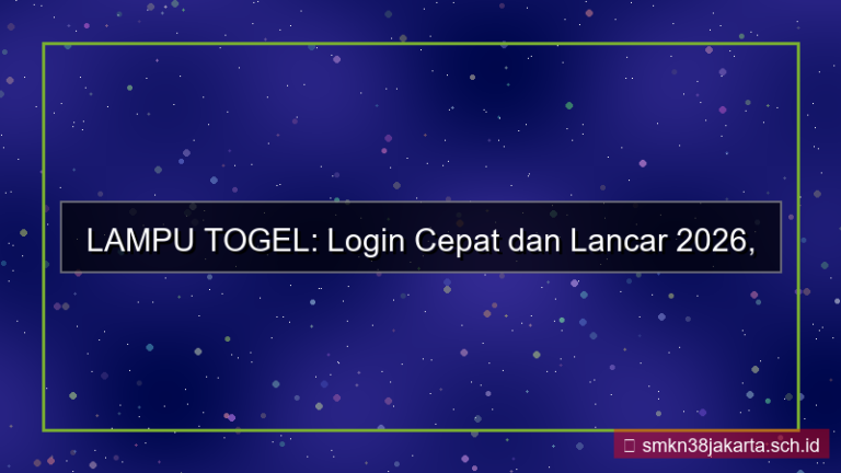 LAMPU TOGEL login cepat dan lancar 2026