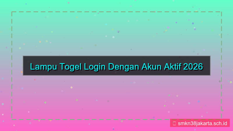 tampilan LAMPU TOGEL login dengan akun aktif 2026