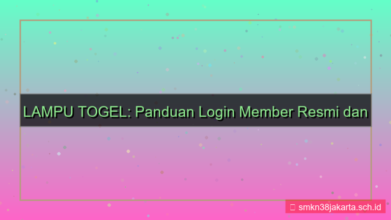 LAMPU TOGEL login member resmi 2026