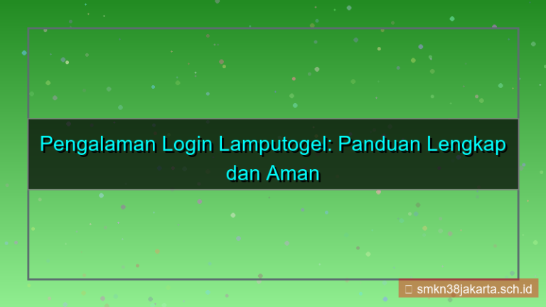 ilustrasi LAMPU TOGEL pengalaman login lamputogel