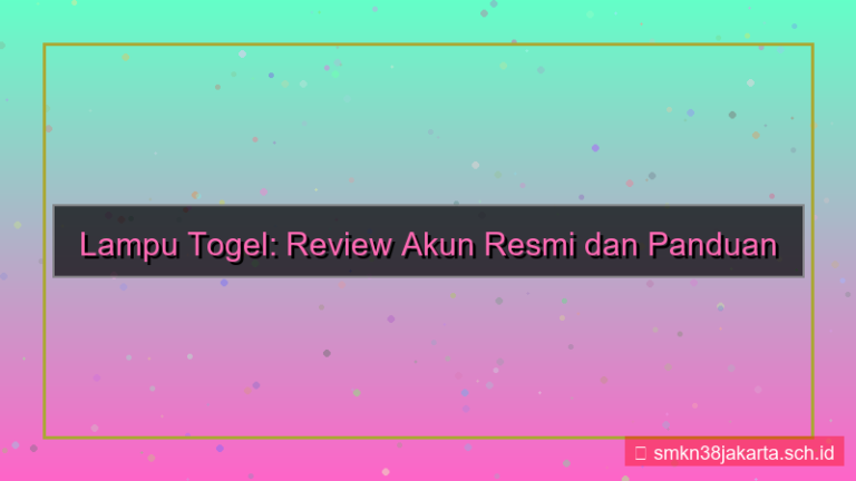 desain LAMPU TOGEL review akun lamputogel