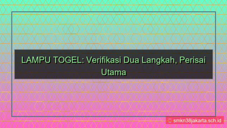 gambar LAMPU TOGEL verifikasi dua langkah