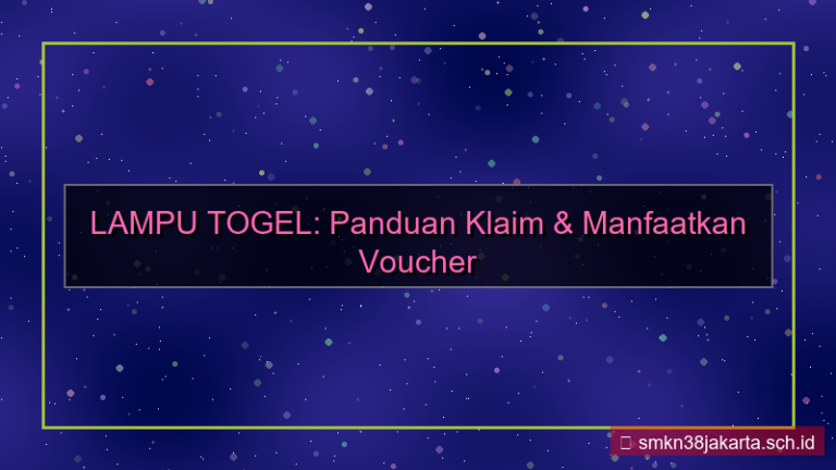 LAMPU TOGEL voucher login pertama
