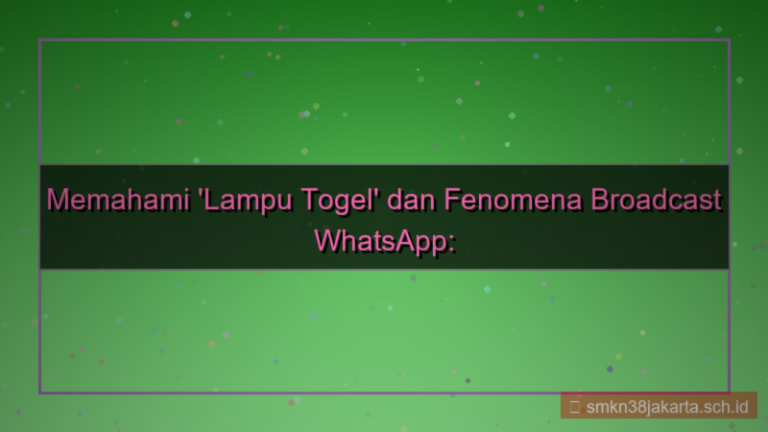 desain LAMPU TOGEL whatsapp broadcast daftar