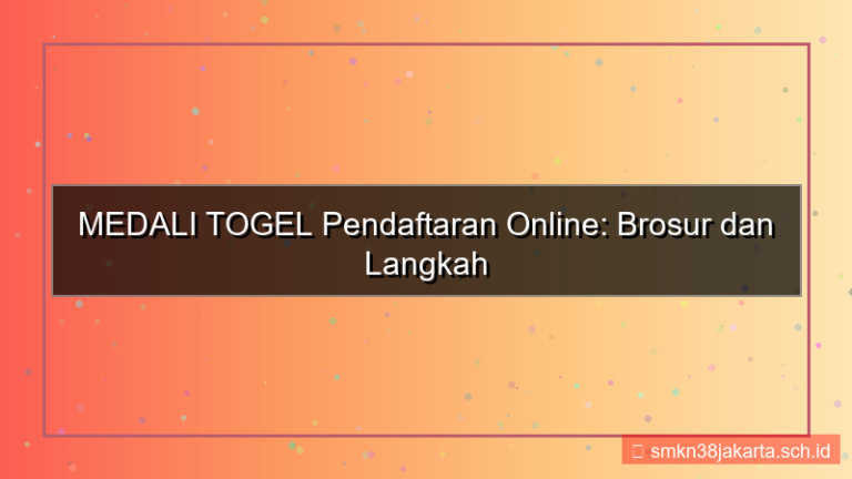 desain MEDALI TOGEL brosur pendaftaran online