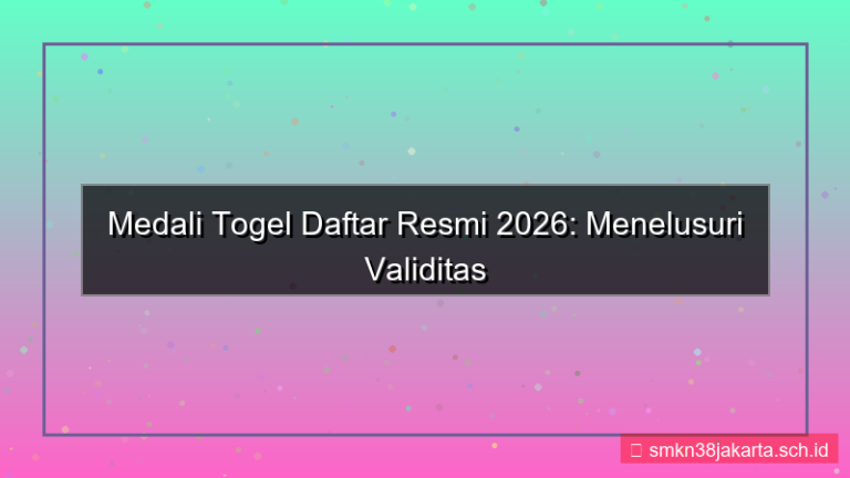 tampilan MEDALI TOGEL daftar 2026 resmi