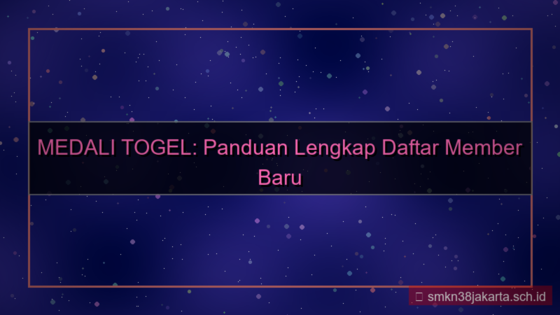 desain MEDALI TOGEL daftar member baru 2026