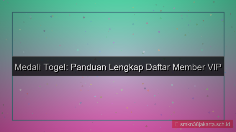 gambar MEDALI TOGEL daftar member vip