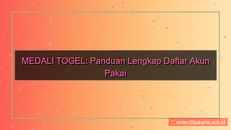 visual MEDALI TOGEL daftar pakai facebook