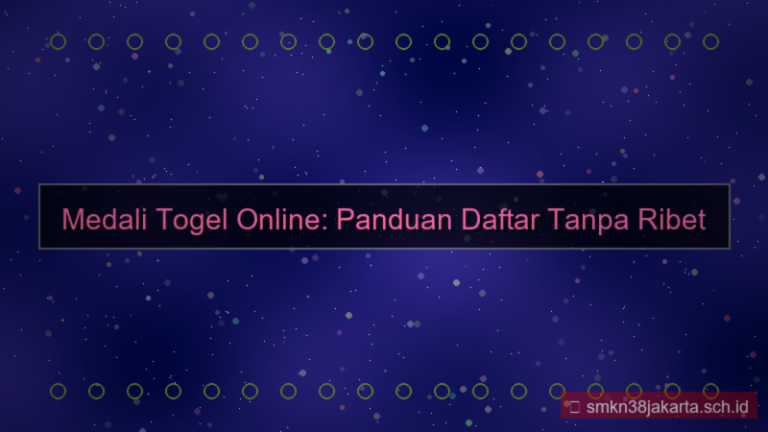 gambar MEDALI TOGEL daftar tanpa ribet 2026