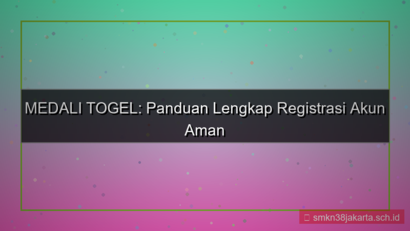 gambar MEDALI TOGEL email otp registrasi