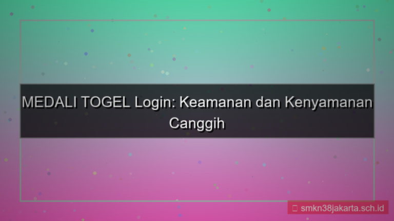 MEDALI TOGEL face recognition login
