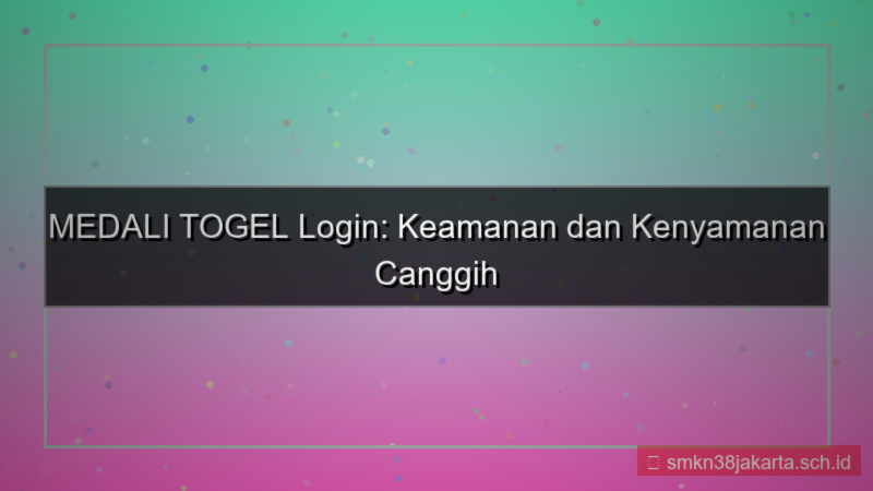 MEDALI TOGEL face recognition login