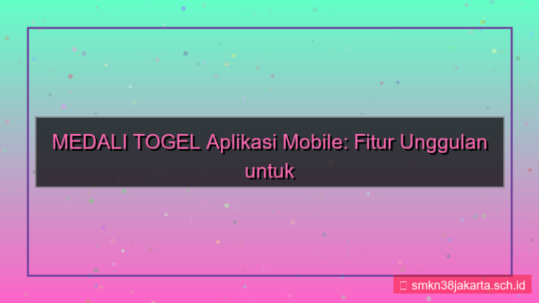 tampilan MEDALI TOGEL fitur aplikasi mobile