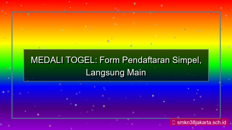 tampilan MEDALI TOGEL form pendaftaran simpel