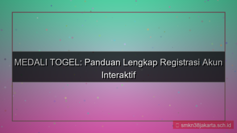 MEDALI TOGEL halaman registrasi interaktif