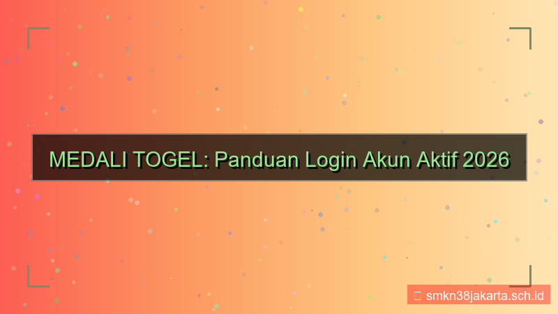 tampilan MEDALI TOGEL login dengan akun aktif 2026