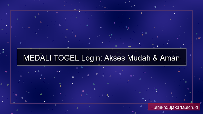 desain MEDALI TOGEL login via aplikasi