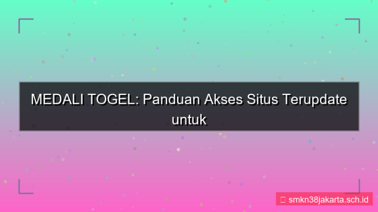 ilustrasi MEDALI TOGEL panduan akses situs 2026