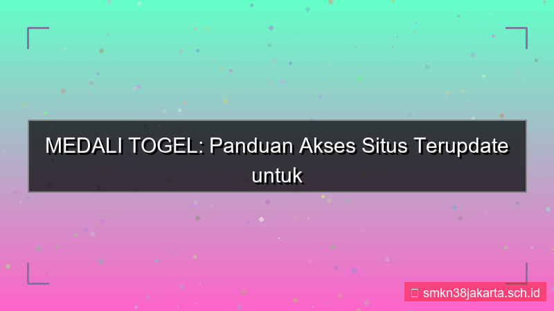 ilustrasi MEDALI TOGEL panduan akses situs 2026