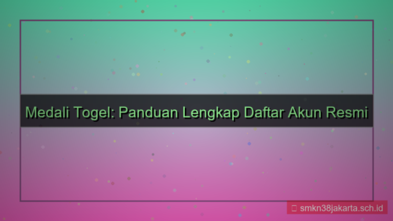 tampilan MEDALI TOGEL panduan daftar akun