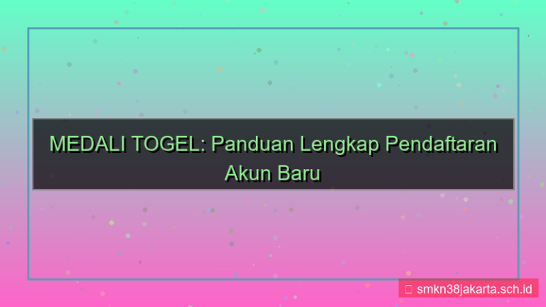 tampilan MEDALI TOGEL pendaftaran akun baru online