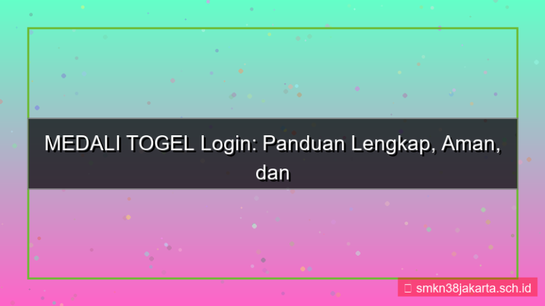 MEDALI TOGEL poster panduan login