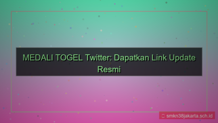 desain MEDALI TOGEL twitter update link