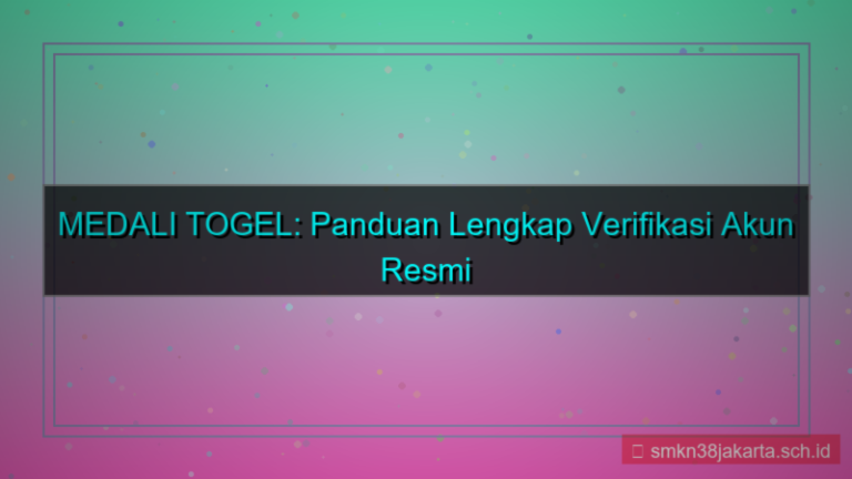 desain MEDALI TOGEL verifikasi akun resmi