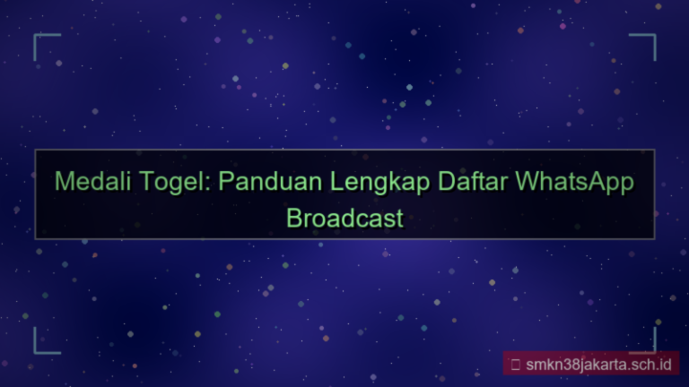 gambar MEDALI TOGEL whatsapp broadcast daftar
