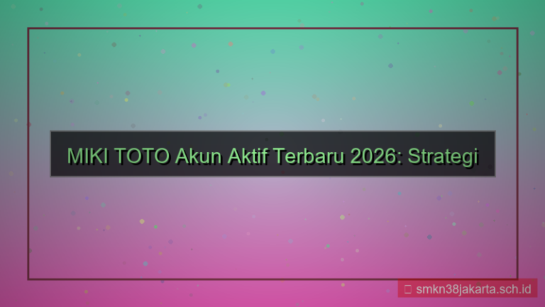 tampilan MIKI TOTO akun aktif terbaru 2026