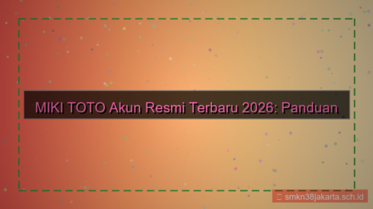 konten MIKI TOTO akun resmi terbaru 2026