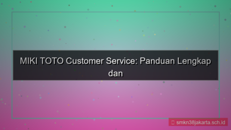 MIKI TOTO customer service daftar