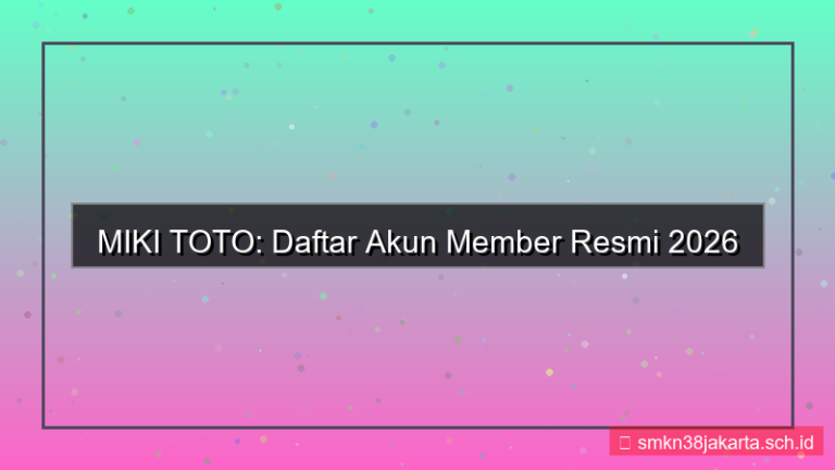 MIKI TOTO daftar akun member resmi 2026