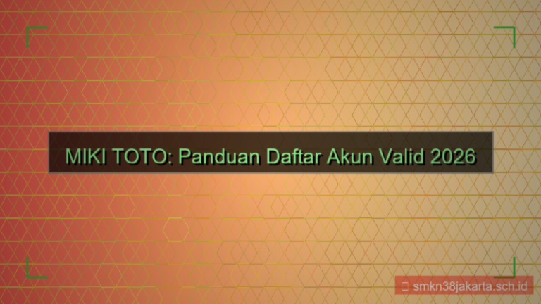 MIKI TOTO daftar akun valid 2026