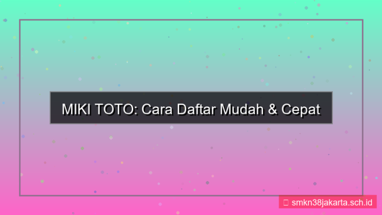 ilustrasi MIKI TOTO daftar pakai facebook