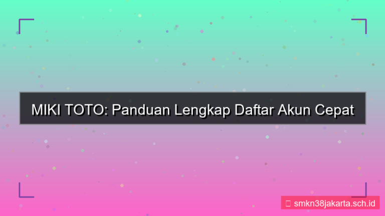 desain MIKI TOTO daftar pakai google