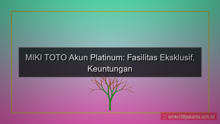 gambar MIKI TOTO fasilitas akun platinum