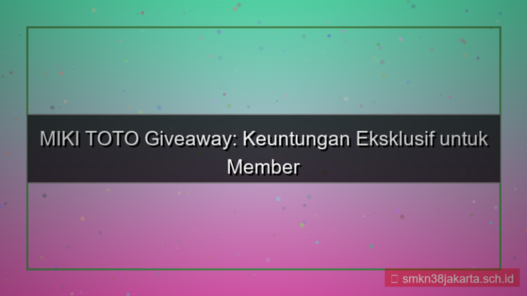 tampilan MIKI TOTO giveaway khusus member baru