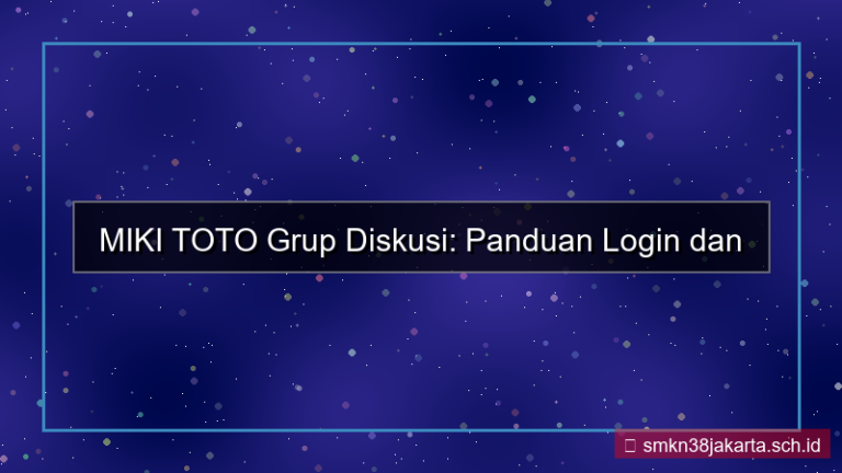 visual MIKI TOTO grup diskusi login