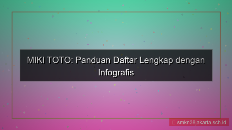 tampilan MIKI TOTO infografis panduan daftar
