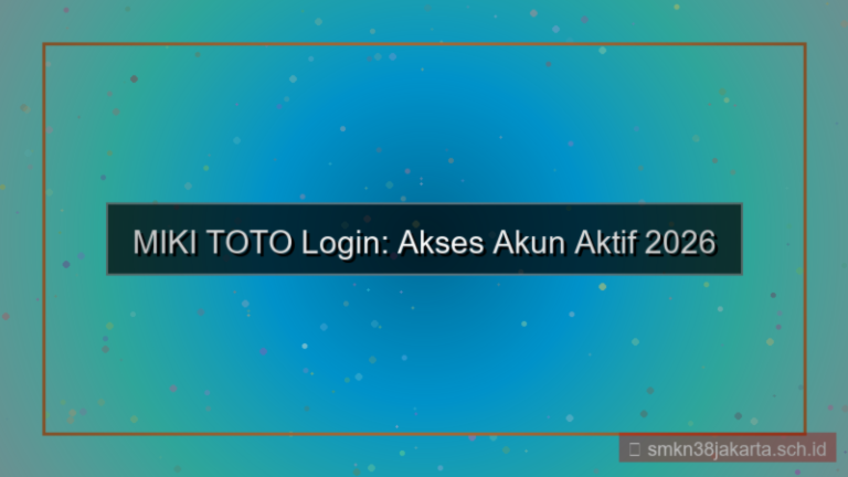 ilustrasi MIKI TOTO login dengan akun aktif 2026