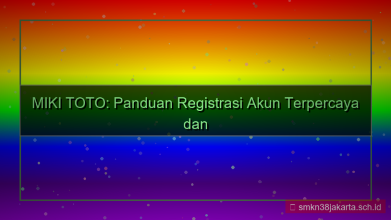 ilustrasi MIKI TOTO registrasi akun terpercaya